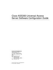 Cisco AS5300-96VOIP-A Software Configuration Guide