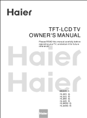 Haier HL26B-A User Manual