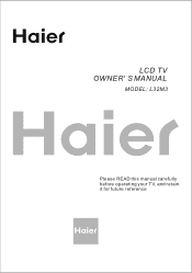 Haier L32M3 User Manual