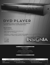 Insignia NS-D160A14 Information Brochure (English)