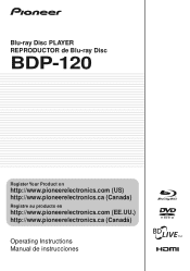 Pioneer BDP 120 Owner's Manual