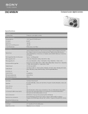 Sony DSC-WX80 Marketing Specifications (White model)