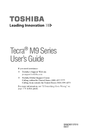 Toshiba Tecra M9-S5514X User Guide