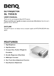 BenQ SL705X User Manual
