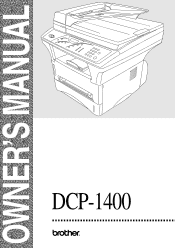 Brother International DCP-1400 Users Manual - English