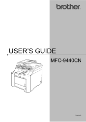 Brother International MFC9440CN Users Manual - English