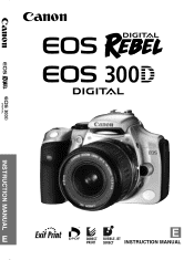 Canon Digital Rebel EOS DIGITAL REBEL/EOS 300D DIGITAL Instruction Manual