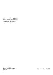 Dell Alienware x16 R1 Service Manual