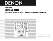 Denon DN X100 Operating Instructions