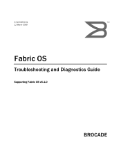 HP AE370A Brocade Troubleshooting and Diagnostics Guide v6.1.0 (53-1000853-01, June 2008)