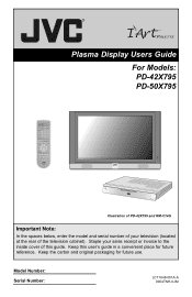 JVC PD-50X795 Instructions