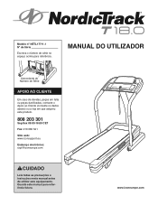 NordicTrack T18.0 Treadmill Portuguese Manual