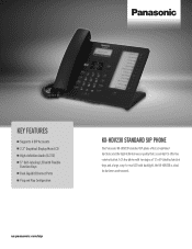 Panasonic KX-HDV230 Spec Sheet