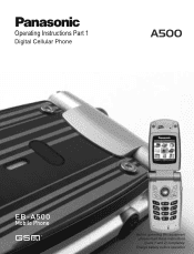 Panasonic X500 User Manual