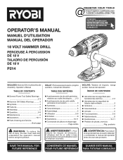 Ryobi P214 Operation Manual