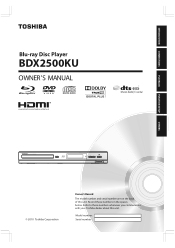 Toshiba BDX2500KU Owners Manual