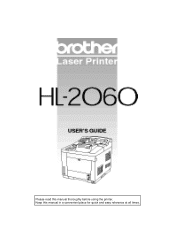 Brother International HL 2060 Users Manual - English