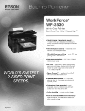 Epson WorkForce WF-3530 Product Specifications