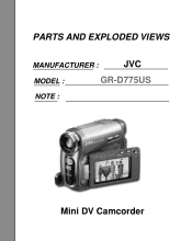 JVC GR-D775 Parts Diagram