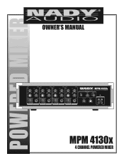 Nady MPM 4130x Manual
