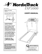NordicTrack Exp3000 English Manual