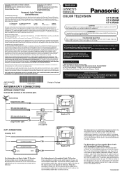 Panasonic CT13R38S CT13R28W User Guide