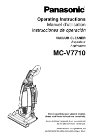 Panasonic MCV7710 MCV7710 User Guide