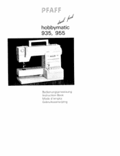 Pfaff hobby 935 Owner's Manual