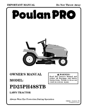 Poulan PD25PH48STB User Manual