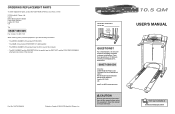 ProForm 10.5qm Treadmill Uk Manual