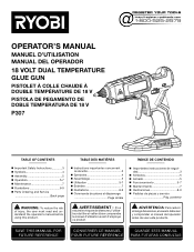 Ryobi P307 Operation Manual