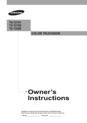Samsung TX-T2782 User Manual (user Manual) (ver.1.0) (English)