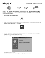 Seagate Personal Storage 5000XT Installation Guide for Windows 98se USB Driver