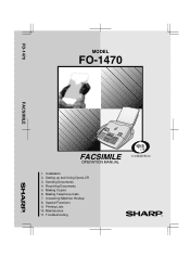 Sharp FO-1470 FO-1470 Operation Manual