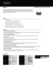 Sony HMZ-T1 Marketing Specifications