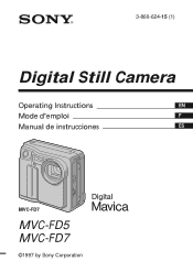 Sony MVC-FD5 Operating Instructions