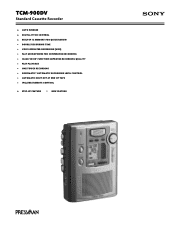 Sony TCM-900DV Marketing Specifications