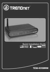 TRENDnet TEW-435BRM Quick Installation Guide