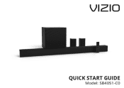 Vizio SB4051-C0 Quickstart Guide (English)