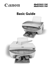 Canon MultiPASS F60 MultiPASS F80 Basic Guide