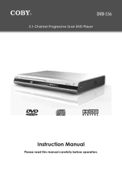Coby DVD-536 Instruction Manual