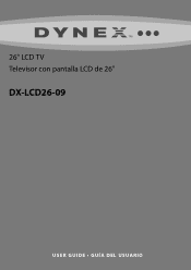 Dynex DX-LCD26-09 User Manual (English)