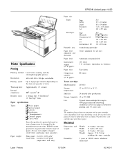 Epson ActionLaser 1400 Product Information Guide