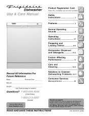 Frigidaire FDB2410HIS Complete Owner's Guide (English)