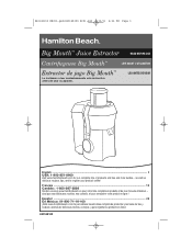 Hamilton Beach 67602 Use & Care