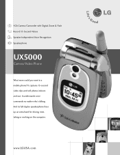 LG UX5000 Data Sheet