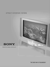 Sony FWD-42PV1A Pro Displays Brochure