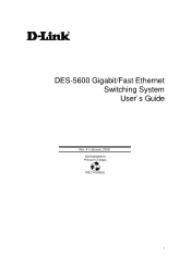 D-Link DES-5600 User Guide