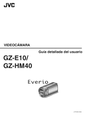 JVC GZ-E10 User Manual - Spanish