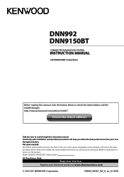 Kenwood DNN9150BT Instruction Manual 1